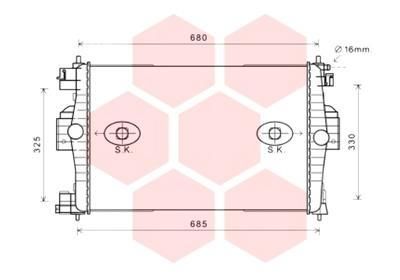 VAN WEZEL Radiators, Motora dzesēšanas sistēma 09002280